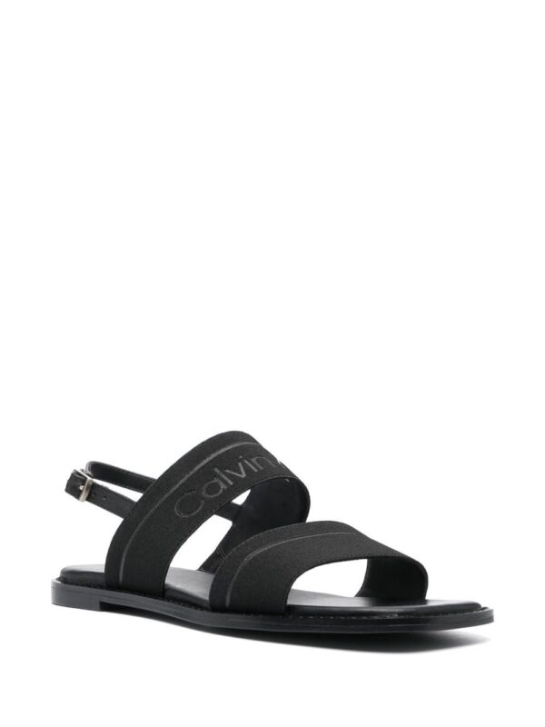 Calvin Klein  debossed-logo leather sandals - Image 2