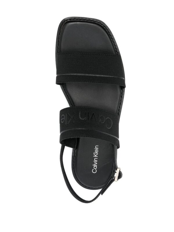 Calvin Klein  debossed-logo leather sandals - Image 4