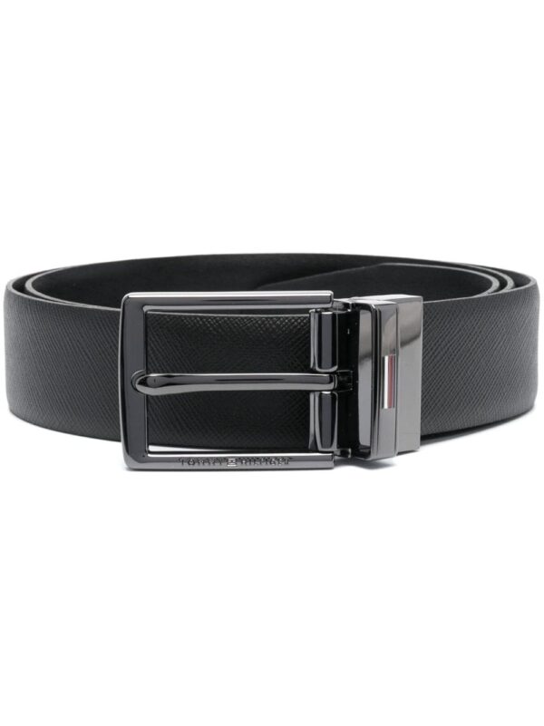 Louis Vuitton engraved-logo leather belt