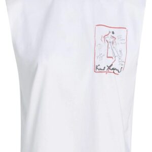 Karl Lagerfeld  Karl Series padded-shoulder tank top