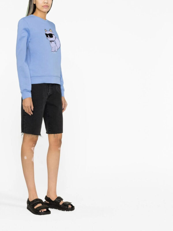 Karl Lagerfeld  Ikonik Karl-print crew neck sweatshirt - Image 4