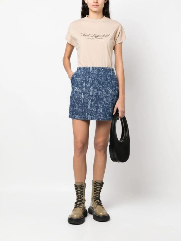 Karl Lagerfeld  logo-print organic cotton T-shirt - Image 2