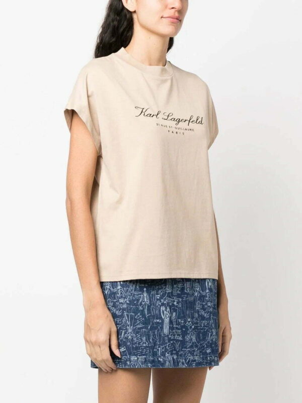 Karl Lagerfeld  logo-print organic cotton T-shirt - Image 3