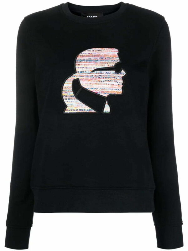 Karl Lagerfeld  Bouclé Profile sweatshirt