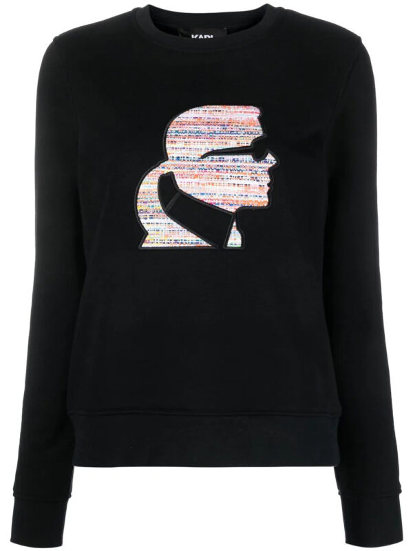 Karl Lagerfeld  Bouclé Profile sweatshirt