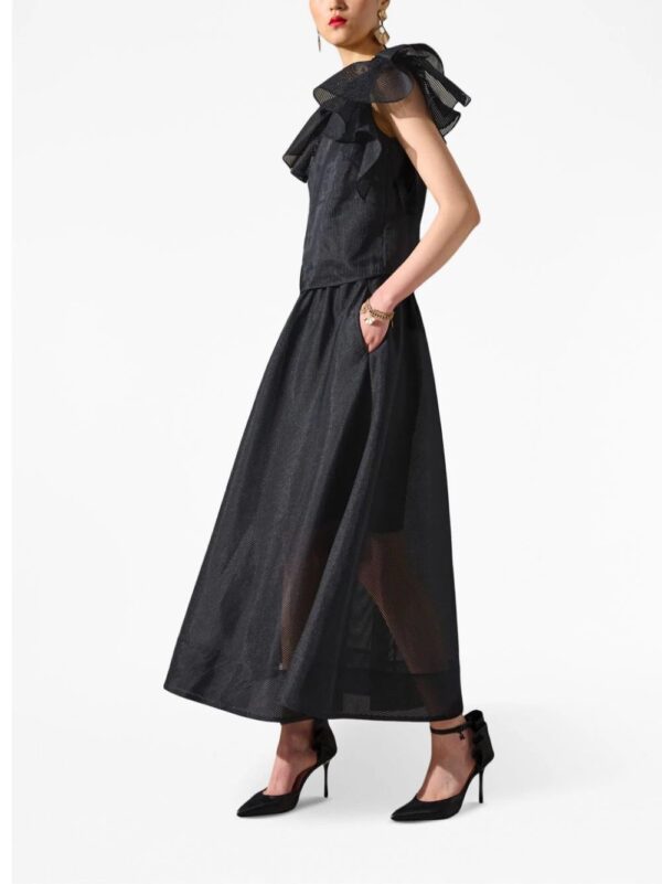 Karl Lagerfeld  semi-sheer ruffled-trim blouse - Image 3