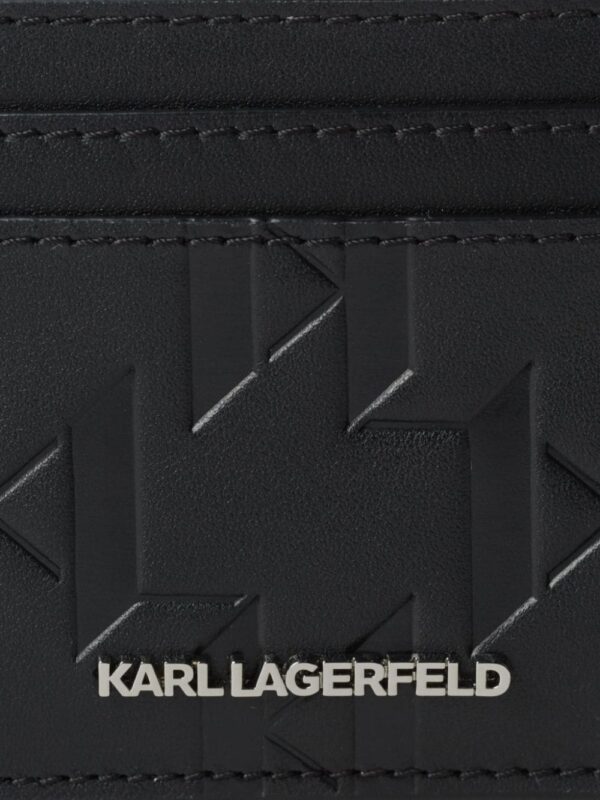 Karl Lagerfeld K/Loom leather card holder - Image 4