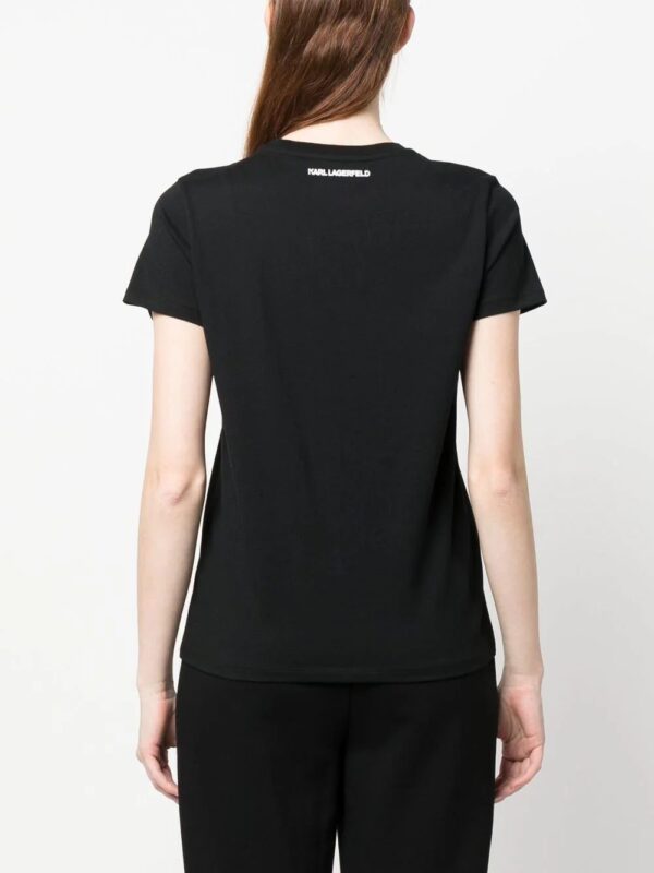 Karl Lagerfeld  logo-print short-sleeved T-shirt - Image 4