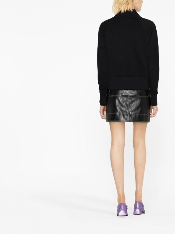 Karl Lagerfeld  logo-print half-zip sweatshirt - Image 3