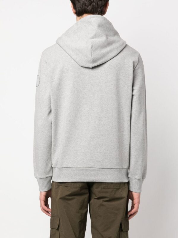 Moncler  logo-print drawstring hoodie - Image 4