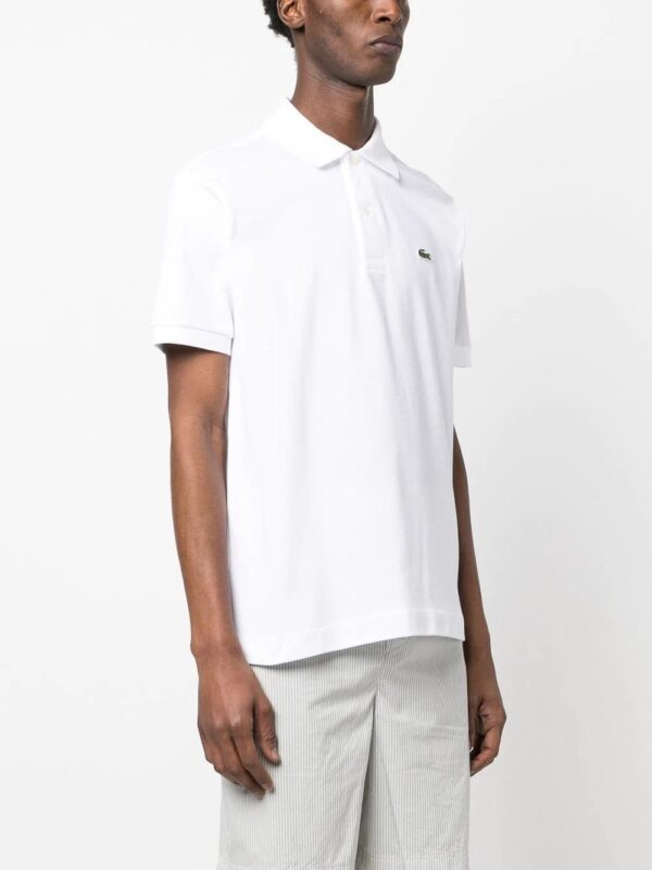Lacoste  logo-patch cotton polo shirt - Image 2