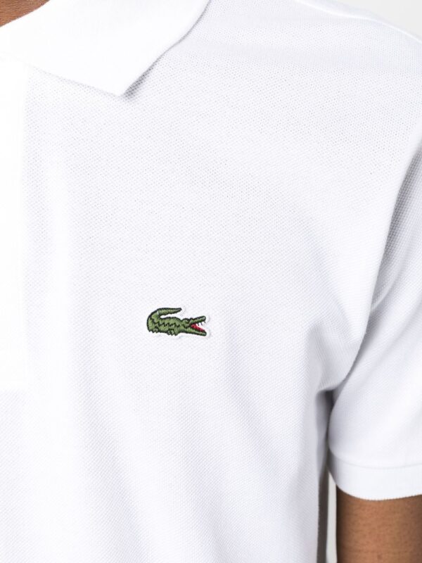Lacoste  logo-patch cotton polo shirt - Image 4