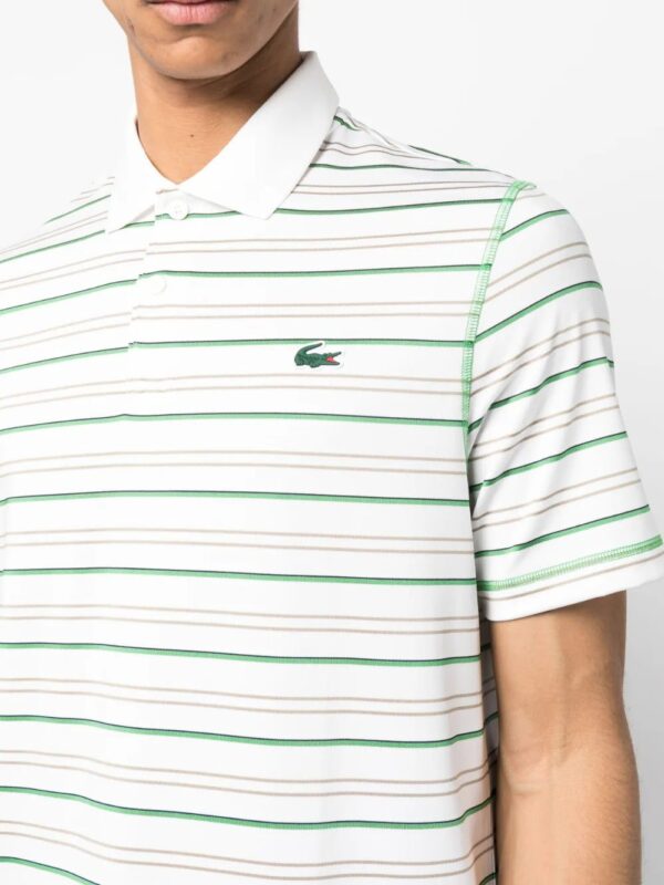 Lacoste  short-sleeve striped polo shirt - Image 4