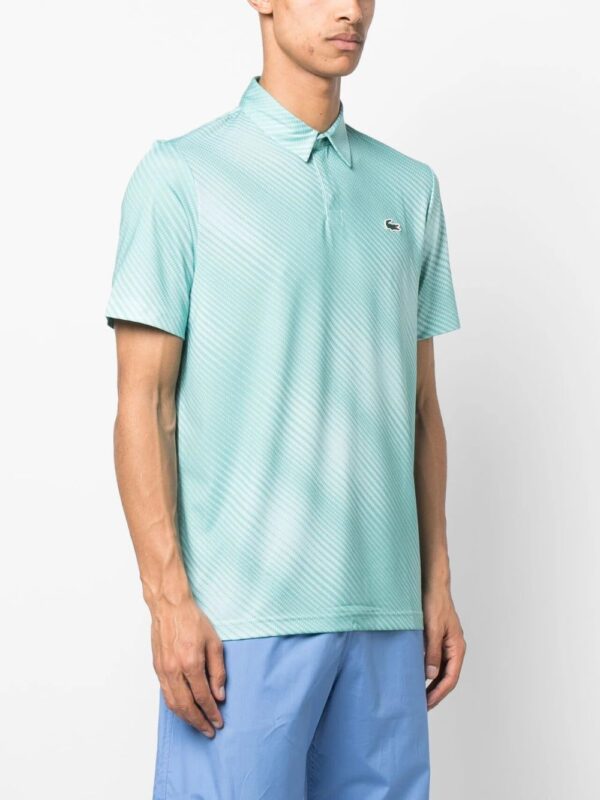 Lacoste  graphic-print stretch polo shirt - Image 2