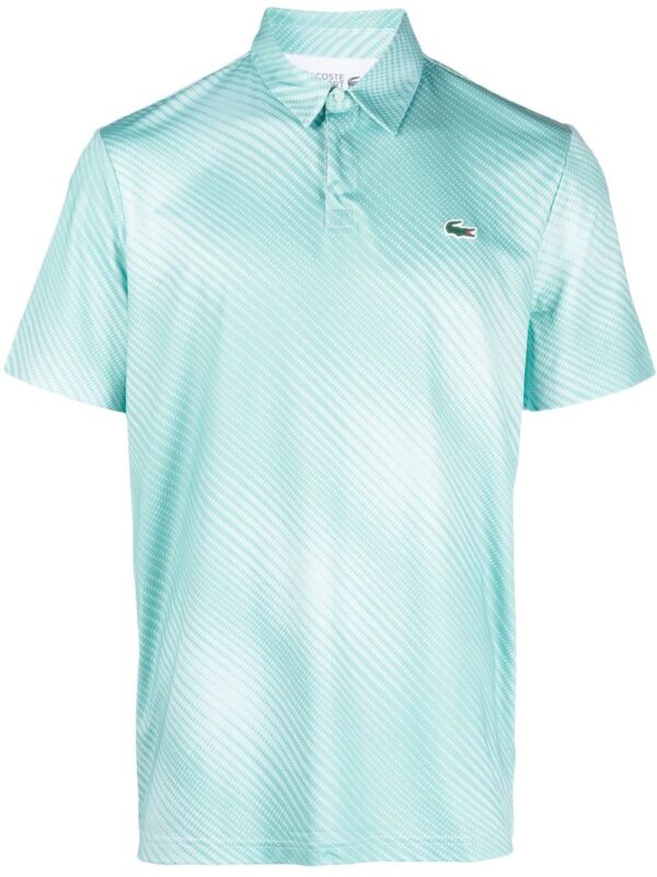 Lacoste  graphic-print stretch polo shirt