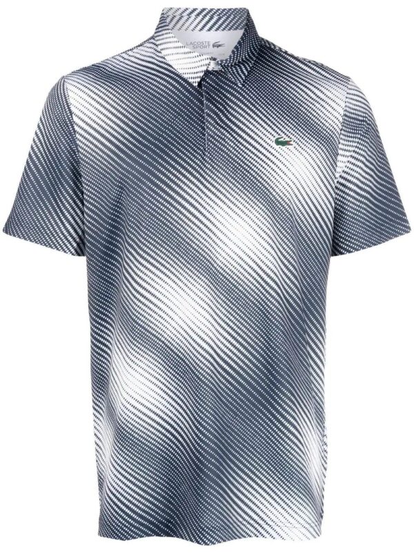 Lacoste  graphic-print stretch polo shirt