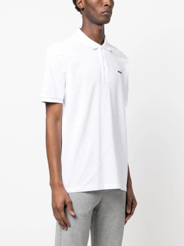 HUGO  chest logo-print polo shirt - Image 3