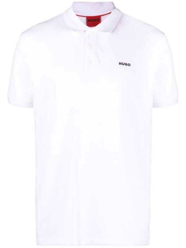 HUGO  chest logo-print polo shirt