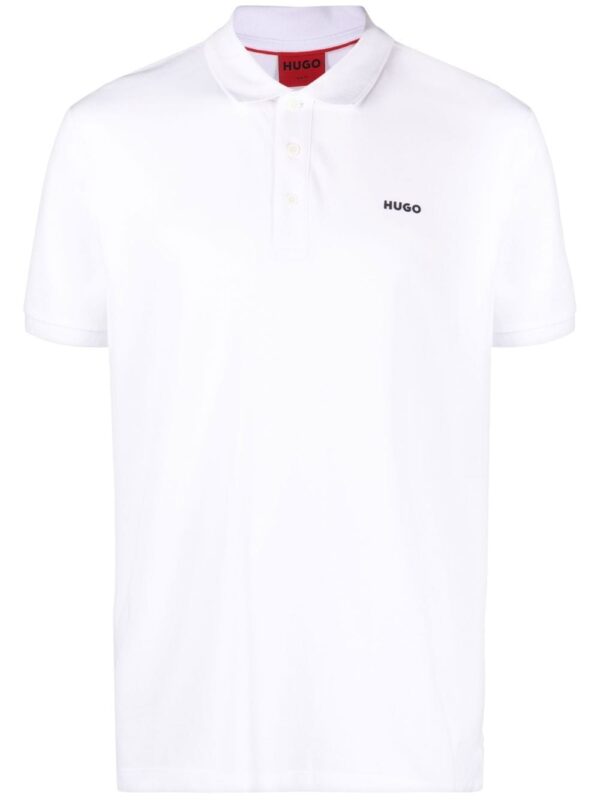 HUGO chest logo-print polo shirt