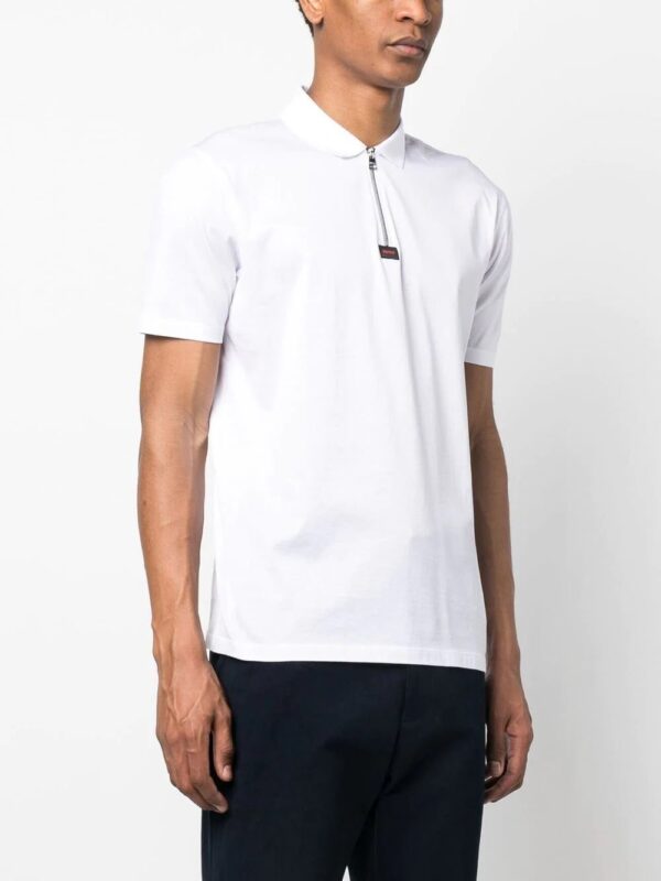BOSS  logo-patch detail polo shirt - Image 2