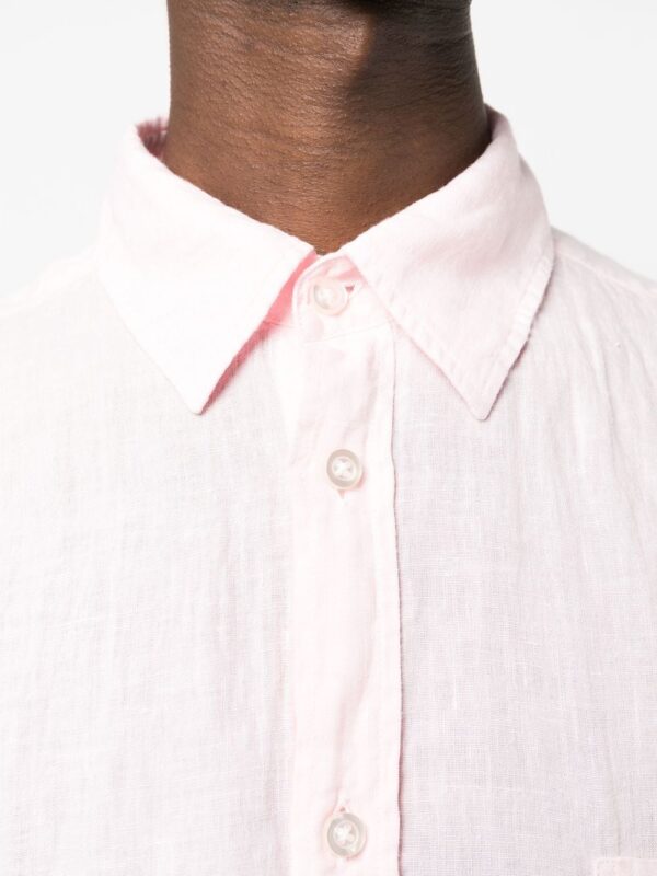 BOSS  button-down fastening linen shirt - Image 4