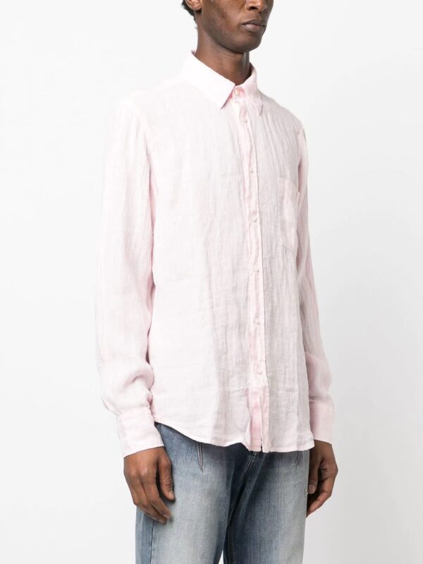 BOSS  button-down fastening linen shirt - Image 2