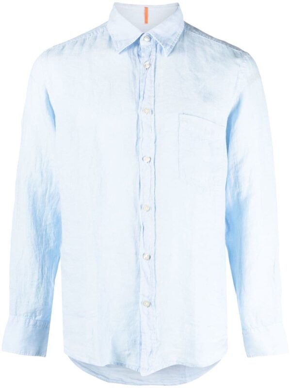 BOSS  chest patch-pocket shirt
