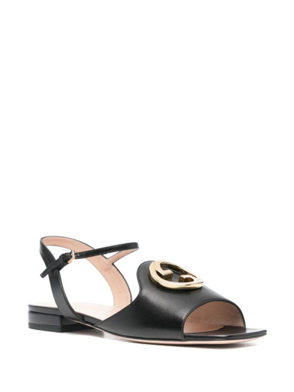 Gucci  Interlocking G-logo leather sandals - Image 2