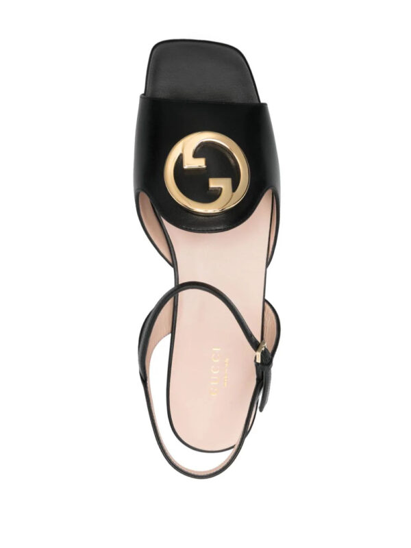 Gucci  Interlocking G-logo leather sandals - Image 4