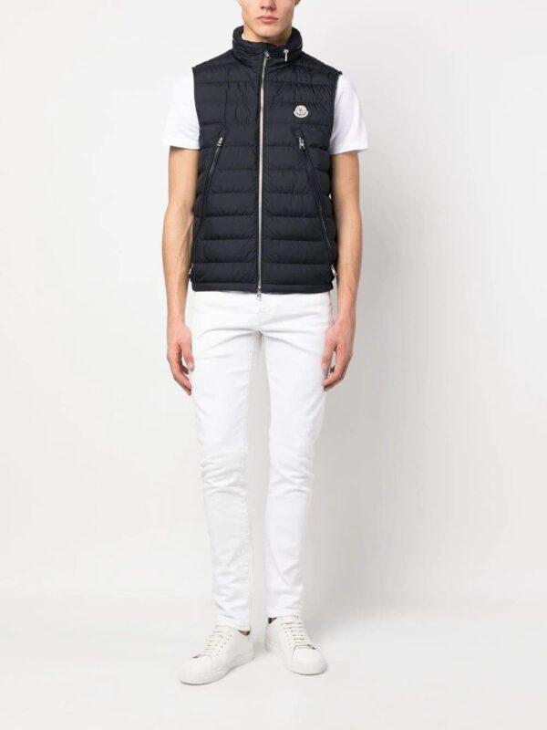 Moncler  logo-patch padded vest - Image 2