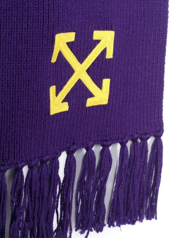 Off-White  Arrows-print wool scarf - Image 2