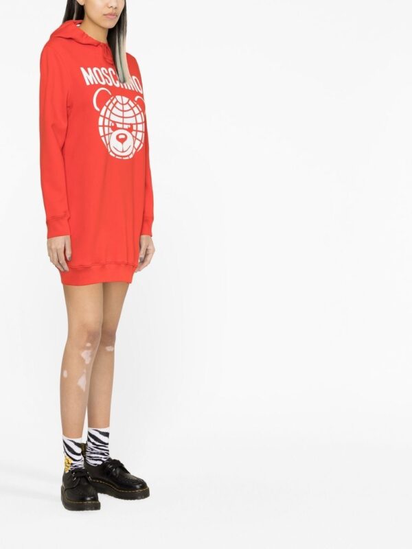 Moschino logo-print sweatshirt dress - Image 2