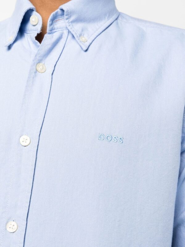 BOSS  embroidered logo long-sleeve shirt - Image 4