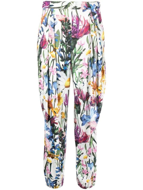 Stella McCartney  floral-print tappered trousers