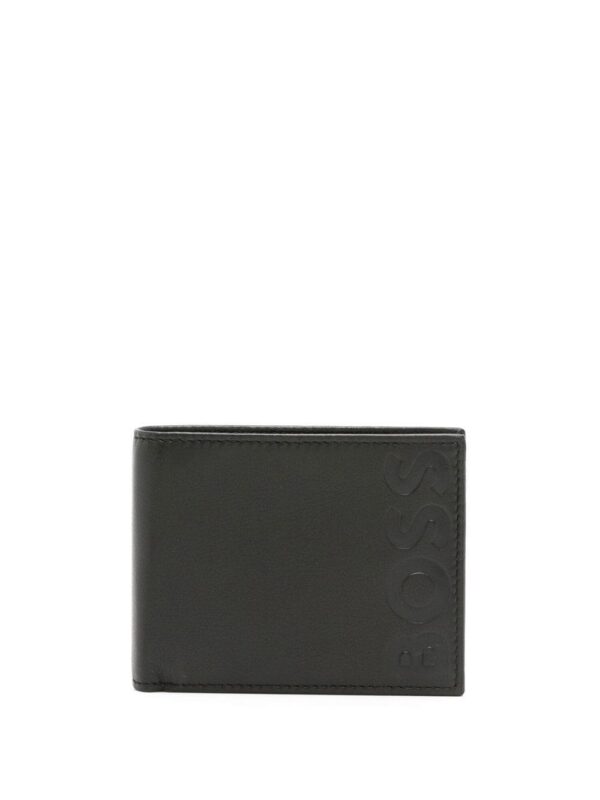BOSS logo-debossed bi-fold wallet