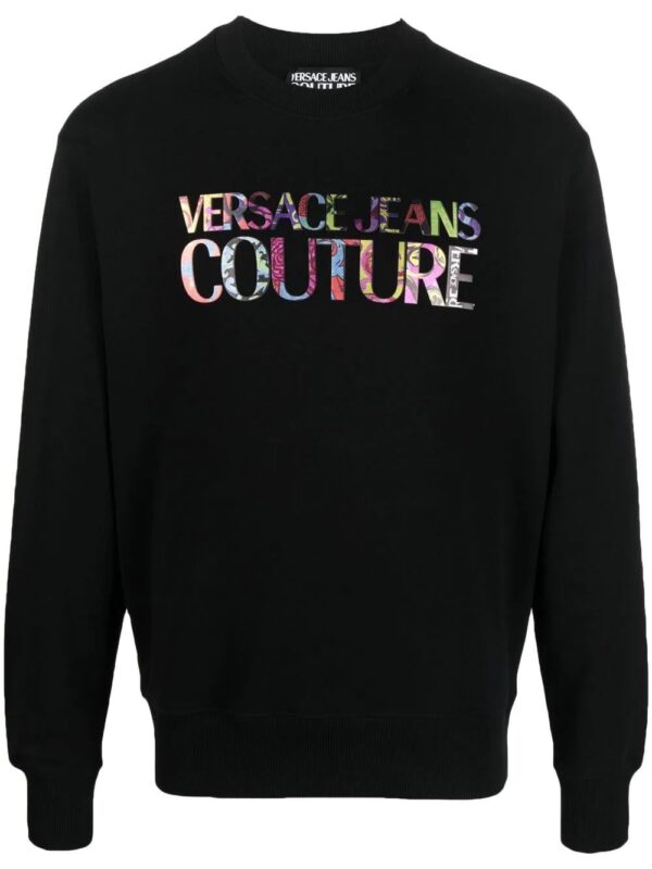 Versace Jeans Couture  logo-print crew neck sweatshirt