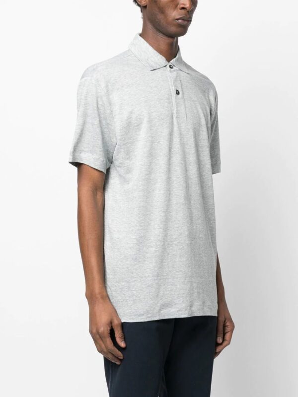 BOSS  piqué linen polo shirt - Image 3