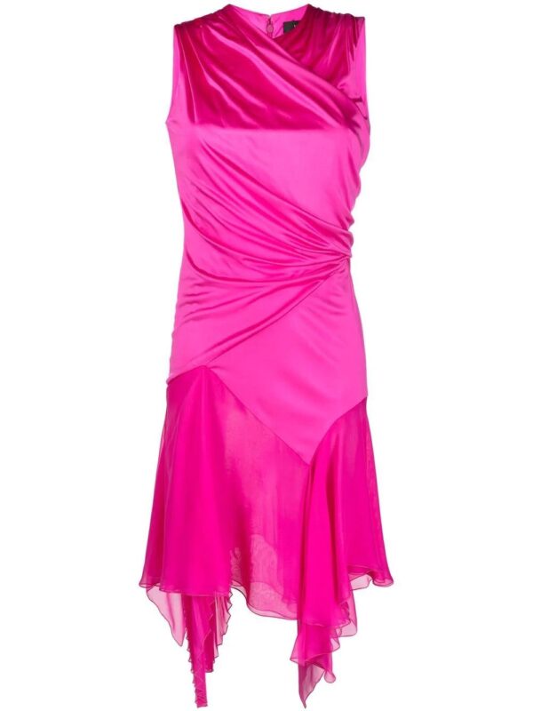Versace  asymmetric gathered dress