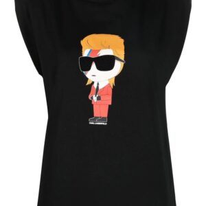 Karl Lagerfeld Choupette organic-cotton tank top