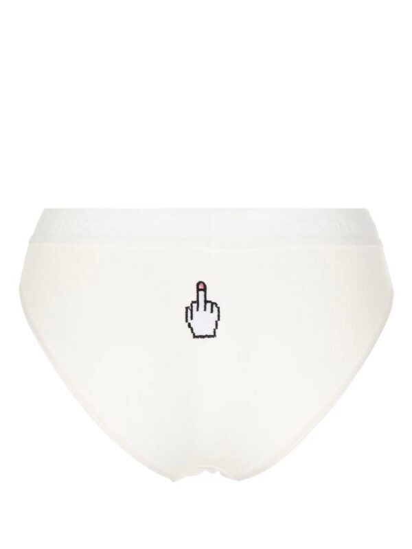Natasha Zinko  rear embroidered-detail briefs - Image 2