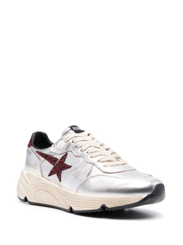 Golden Goose star patch metallic leather sneakers - Image 2