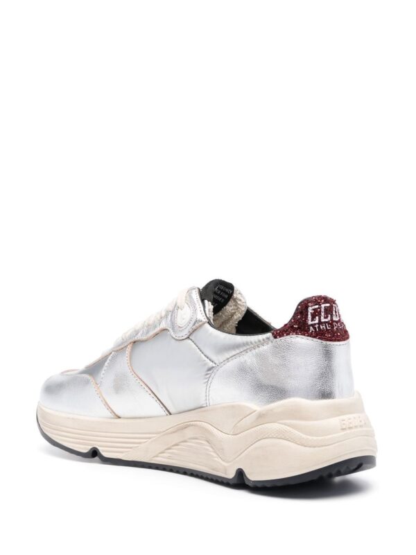 Golden Goose star patch metallic leather sneakers - Image 3