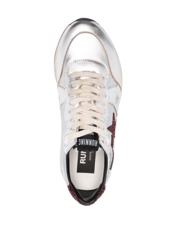 Golden Goose star patch metallic leather sneakers - Image 4