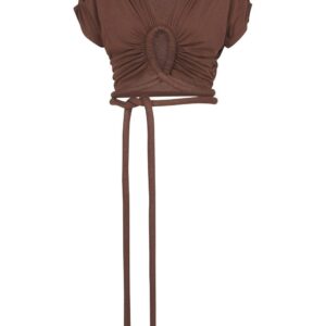 Balmain  knotted cropped top