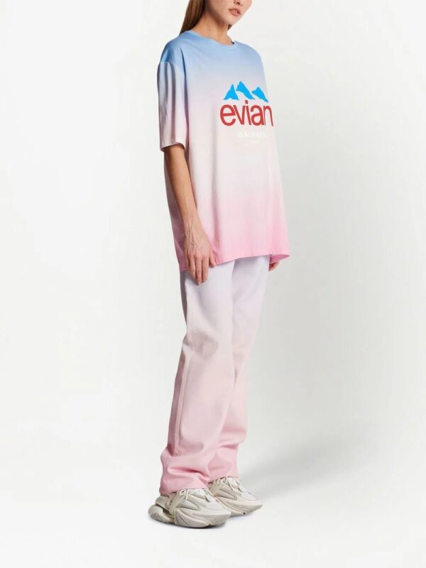 Balmain  x Evian gradient-effect T-shirt - Image 3