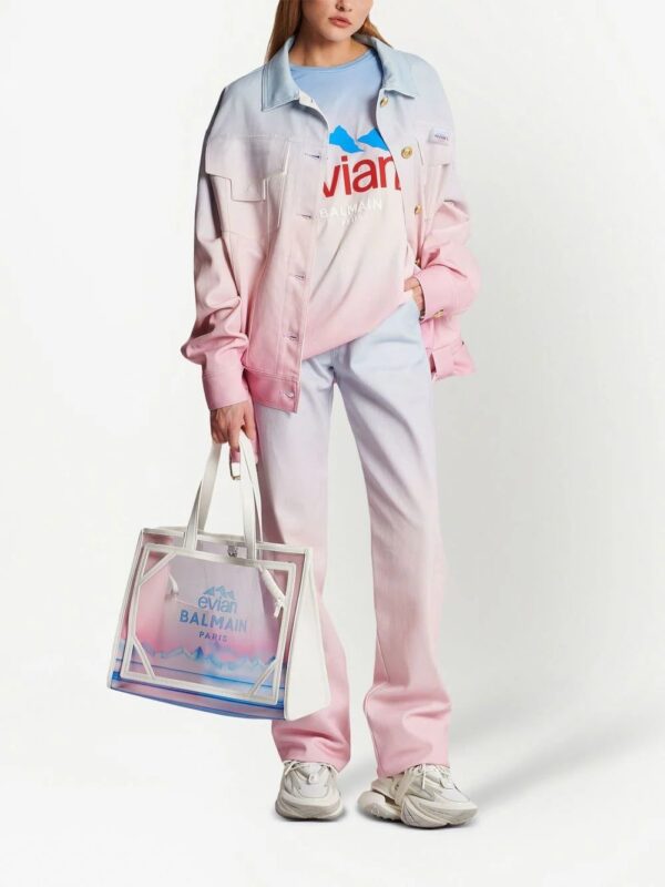 Balmain  x Evian gradient-effect T-shirt - Image 2