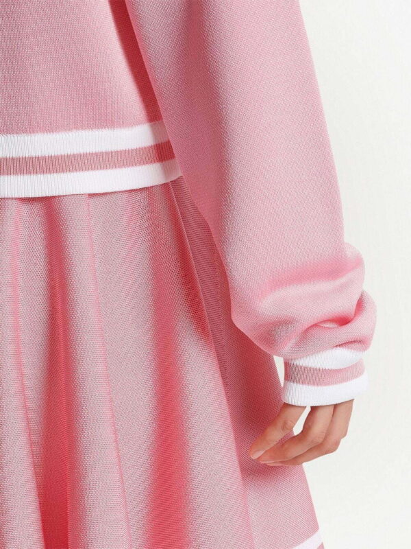 Balmain  stripe-trim knitted jacket - Image 4