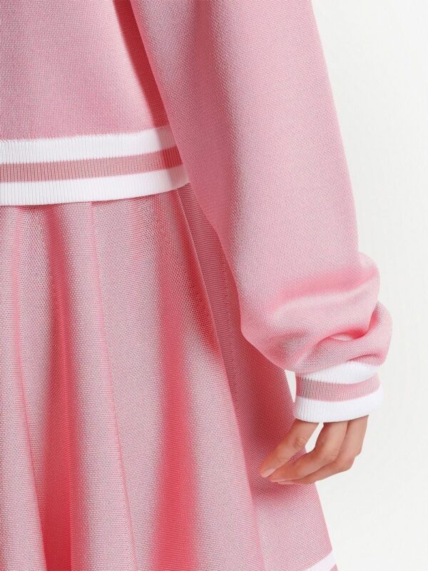 Balmain  stripe-trim knitted jacket - Image 4