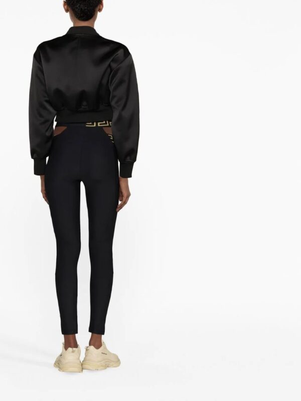 Versace  La Greca crossover waistband leggings - Image 3