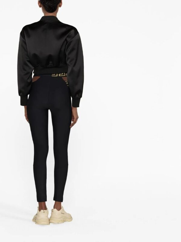 Versace  La Greca crossover waistband leggings - Image 3
